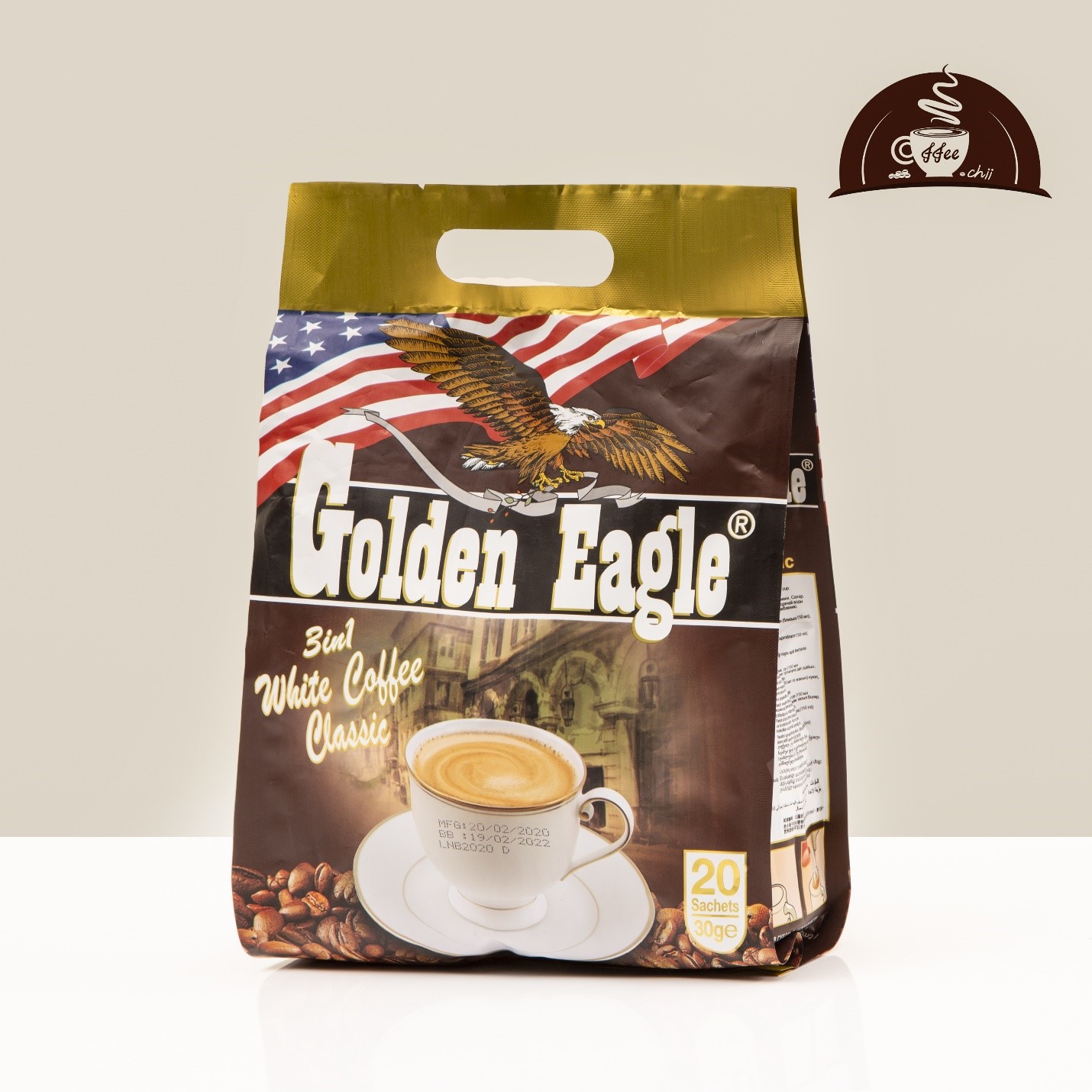 قیمت و خرید کافی میکس کلاسیک گلدن ایگل - 20 ساشه GAOLDEN Eagle White ...